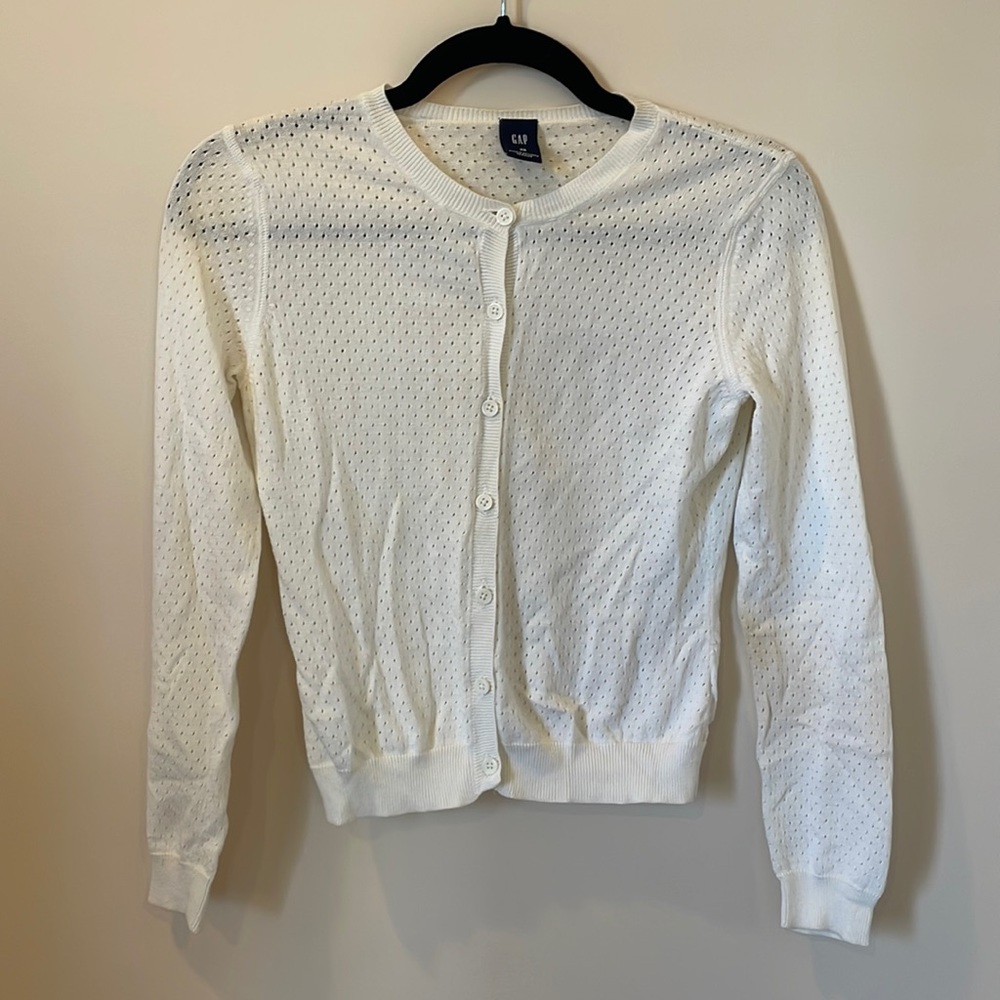 GAP White Cardigan